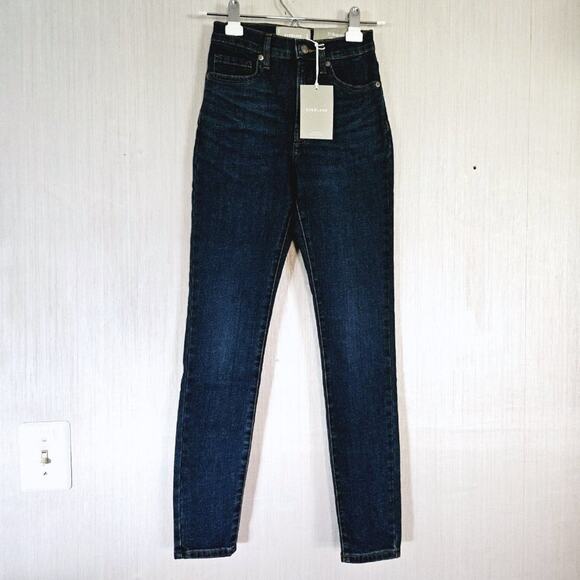 Everlane The Authentic Stretch High-Rise Skinny Jeans- Mid Blue - size 23 - NWT - Picture 2 of 8